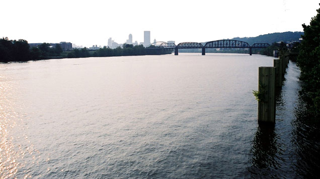 Pittsburgh Skyline seen from the river