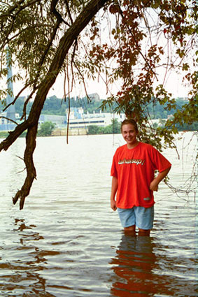 Mike Leonard in the River