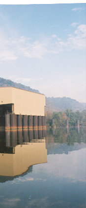 industrial structure on the river in Allegheny County